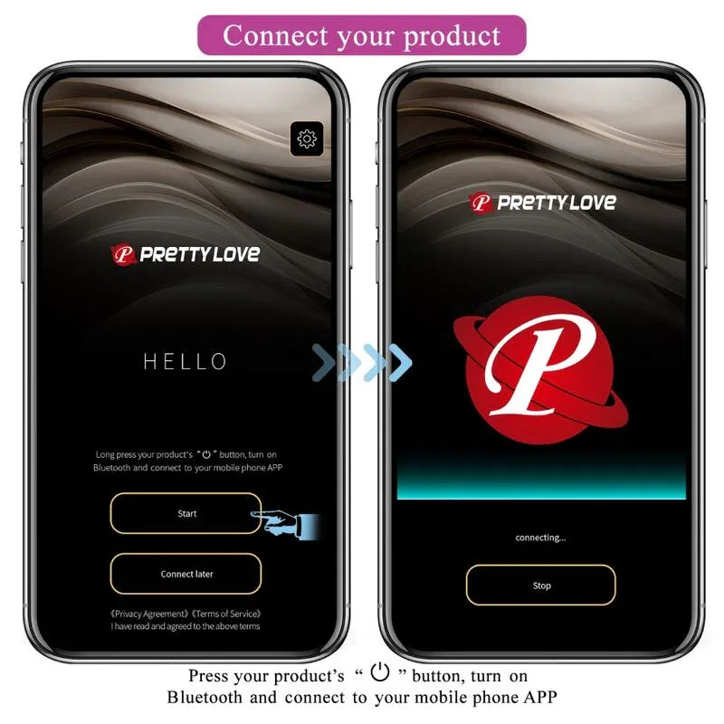 PRETTY LOVE - CATALINA VIBRATOR APP FERNBEDIENUNG LILA - Vanelion Paradise