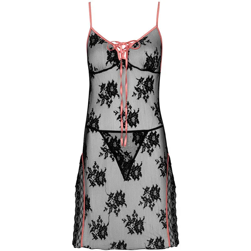 LIVCO CORSETTI FASHION - KARONIN LC 90628 HEMD + HOSE SCHWARZ - Vanelion Paradise