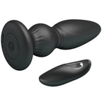 MR PLAY - LEISTUNGSSTARKER VIBRATOR MIT FERNBEDIENUNG, ANALSTECKER, SCHWARZ - Vanelion Paradise