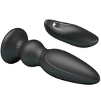 MR PLAY - LEISTUNGSSTARKER VIBRATOR MIT FERNBEDIENUNG, ANALSTECKER, SCHWARZ - Vanelion Paradise