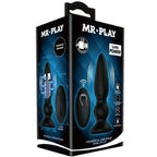 MR PLAY - LEISTUNGSSTARKER VIBRATOR MIT FERNBEDIENUNG, ANALSTECKER, SCHWARZ - Vanelion Paradise