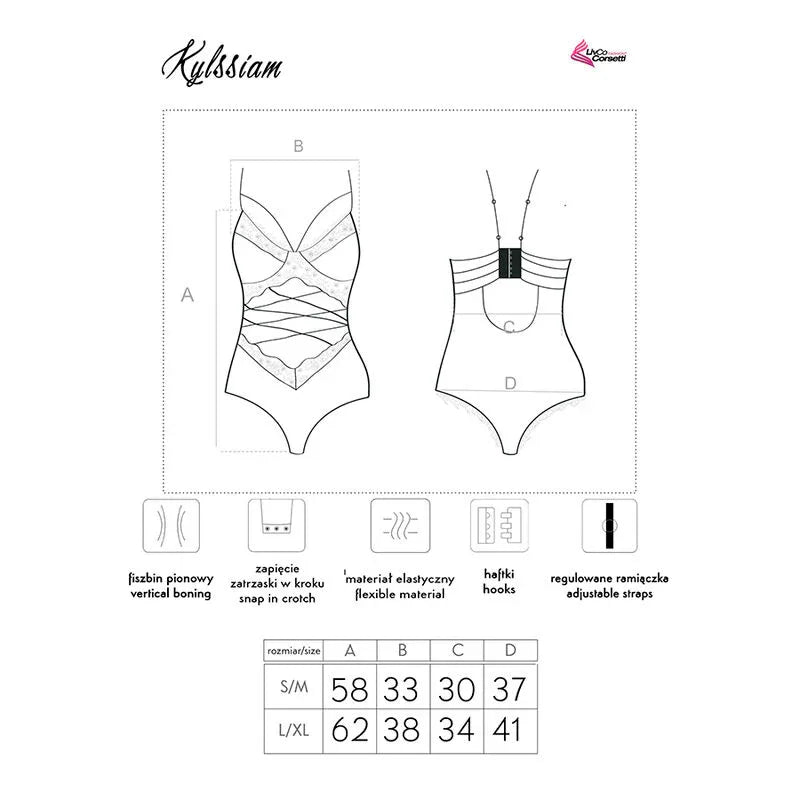 LIVCO CORSETTI FASHION - KYLSSIAM LC 90613 KÖRPER SCHWARZ - Vanelion Paradise