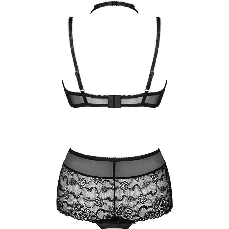 LIVCO CORSETTI FASHION - LINERA FÜR DIE SENSES-KOLLEKTION BH + PANTY SCHWARZ - Vanelion Paradise