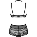 LIVCO CORSETTI FASHION - LINERA FÜR DIE SENSES KOLLEKTION BH + PANTY SCHWARZ L/XL