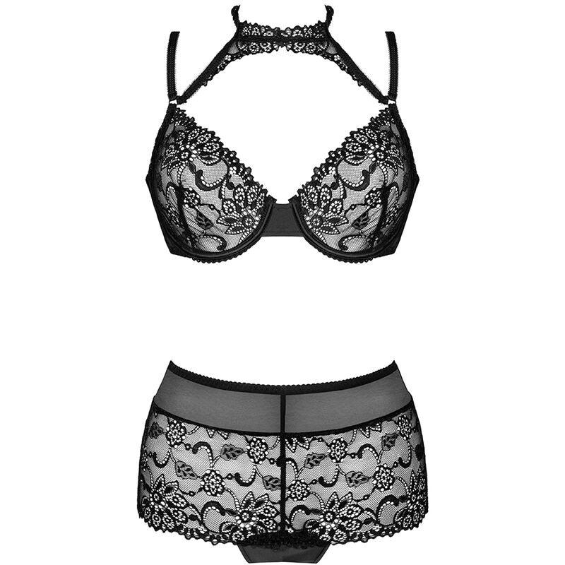 LIVCO CORSETTI FASHION - LINERA FÜR DIE SENSES-KOLLEKTION BH + PANTY SCHWARZ - Vanelion Paradise