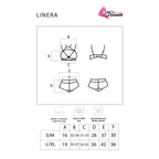 LIVCO CORSETTI FASHION - LINERA FÜR DIE SENSES KOLLEKTION BH + PANTY SCHWARZ L/XL
