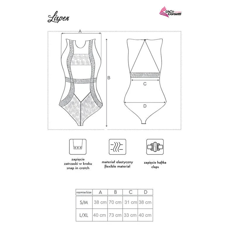 LIVCO CORSETTI FASHION - LIXPEN LC 90612 KÖRPER SCHWARZ - Vanelion Paradise