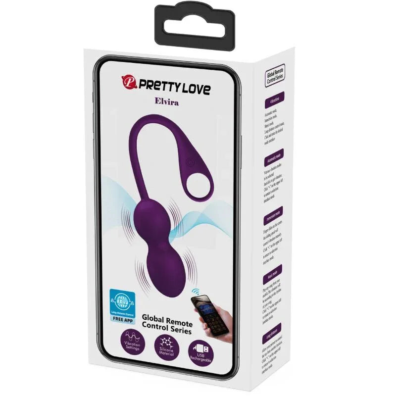 PRETTY LOVE - ELVIRA KEGEL BALLS APP FERNBEDIENUNG LILA - Vanelion Paradise