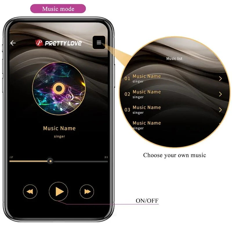 PRETTY LOVE - ELVIRA KEGEL BALLS APP FERNBEDIENUNG LILA - Vanelion Paradise
