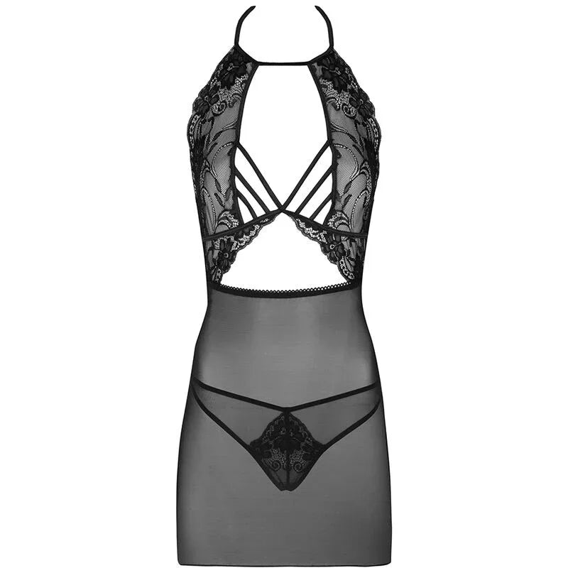 LIVCO CORSETTI FASHION - MALVIAMI LC 90625 HEMD + HOSE SCHWARZ - Vanelion Paradise