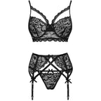 LIVCO CORSETTI FASHION - MORIDAM LC 90552 BH + STRUMPFGÜRTEL + HÖSCHE NEGRO - Vanelion Paradise