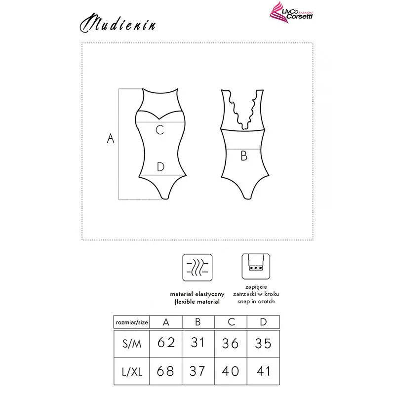 LIVCO CORSETTI FASHION - MUDIENIN LC 90654 KÖRPER SCHWARZ - Vanelion Paradise