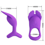 PRETTY LOVE - SILAS VIBRANT PENIS RING 7 VIBRATIONEN LILA SILIKON - Vanelion Paradise