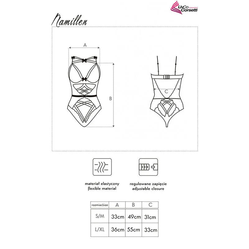 LIVCO CORSETTI FASHION - NAMILLEN LC 90528 KÖRPER SCHWARZ - Vanelion Paradise