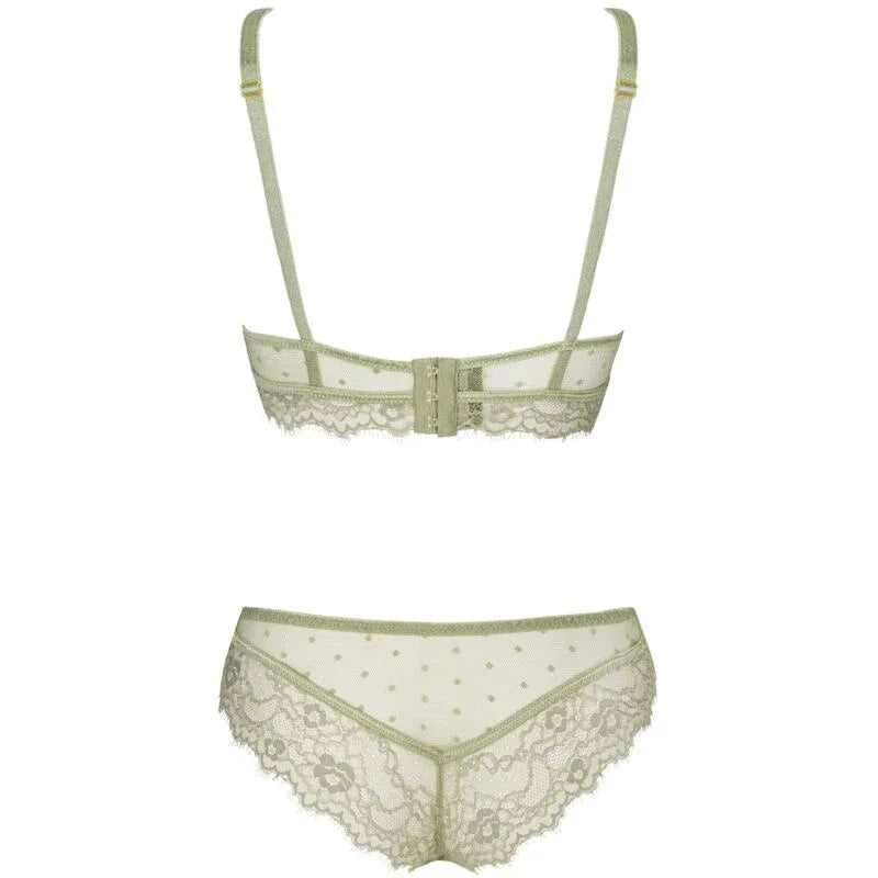 LIVCO CORSETTI FASHION - PINE LC 90667 BH + PANTY KHAKI - Vanelion Paradise