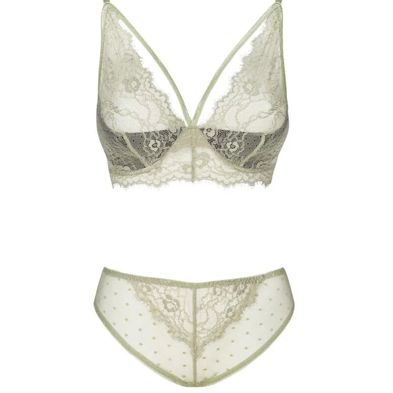LIVCO CORSETTI FASHION - PINE LC 90667 BH + PANTY KHAKI - Vanelion Paradise