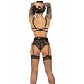 LIVCO CORSETTI FASHION - POJZON LC 90670 BH + STRUMPFGÜRTEL + STRÜMPFE + HÖSCHE SCHWARZ - Vanelion Paradise