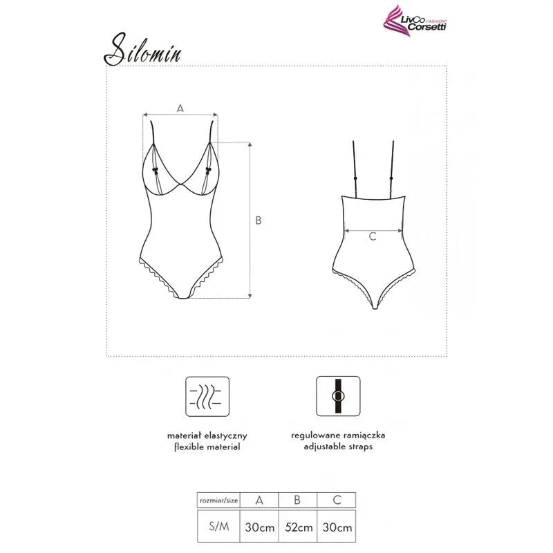 LIVCO CORSETTI FASHION - SILOMIN LC 1401 BODY + KLEID SCHWARZ EINE GRÖSSE - Vanelion Paradise