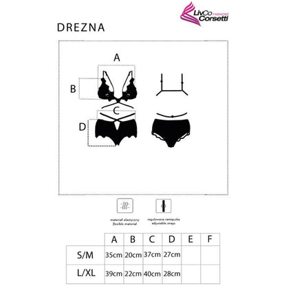 LIVCO CORSETTI FASHION - DREZNA LC 90733 BH + HÖSCHEN SCHWARZ