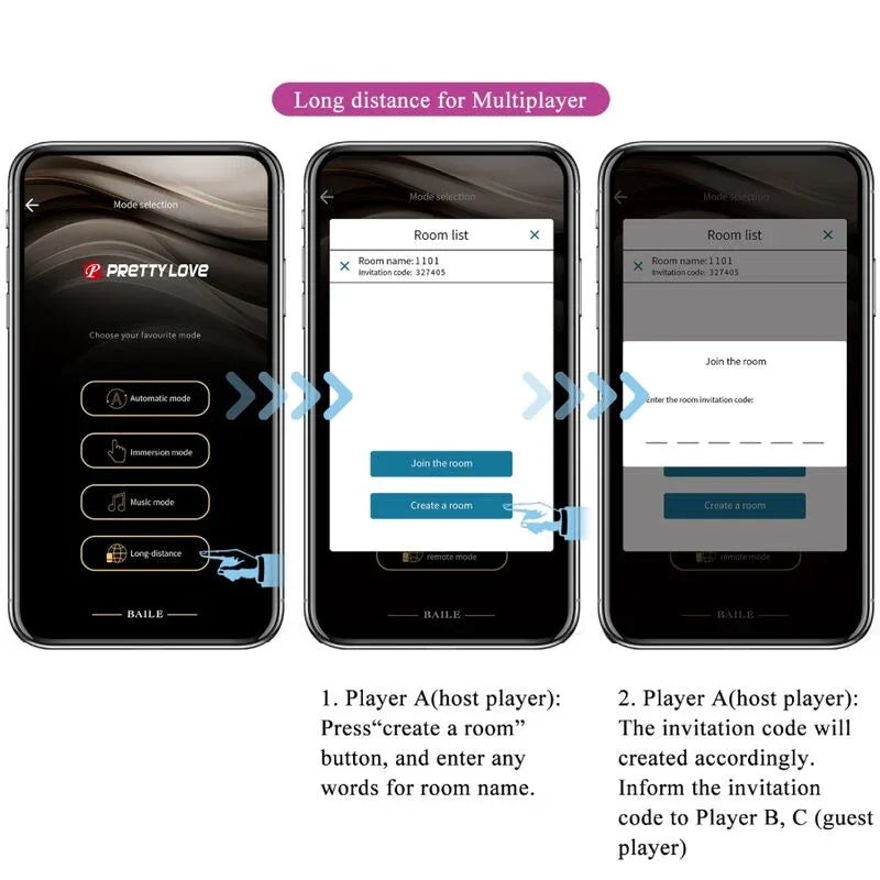 PRETTY LOVE - BILLY VIBRATIONSFERNBEDIENUNG LILA KOSTENLOSE APP - Vanelion Paradise