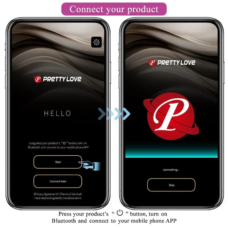 PRETTY LOVE - BILLY VIBRATIONSFERNBEDIENUNG LILA KOSTENLOSE APP - Vanelion Paradise