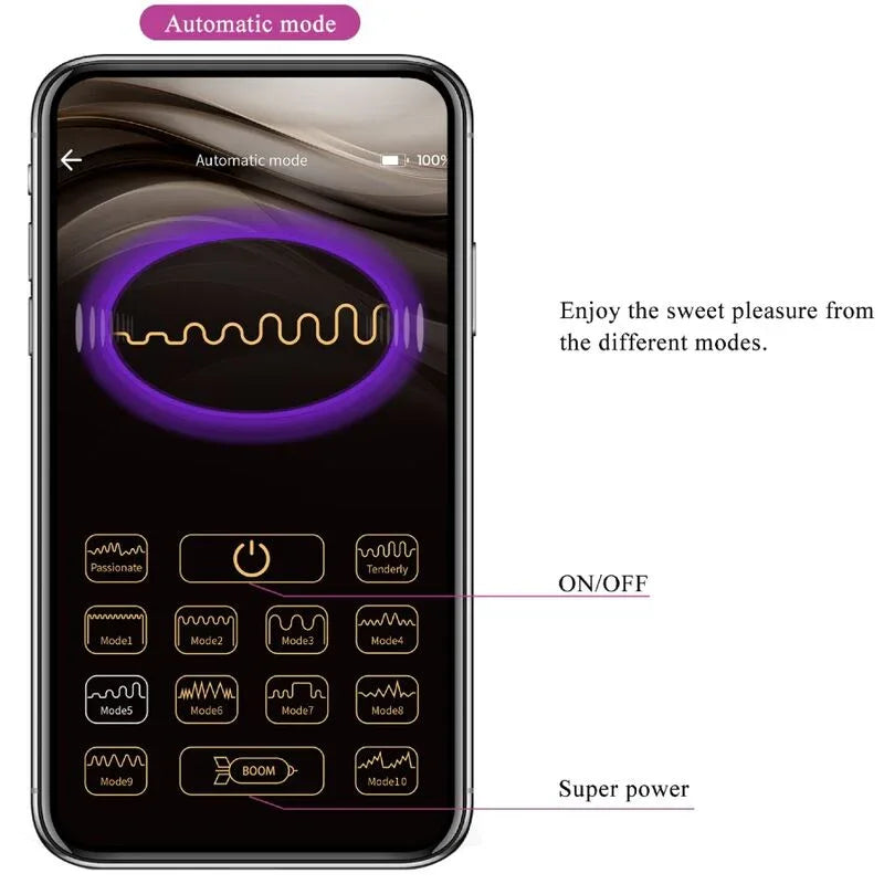 PRETTY LOVE - BILLY VIBRATIONSFERNBEDIENUNG LILA KOSTENLOSE APP - Vanelion Paradise