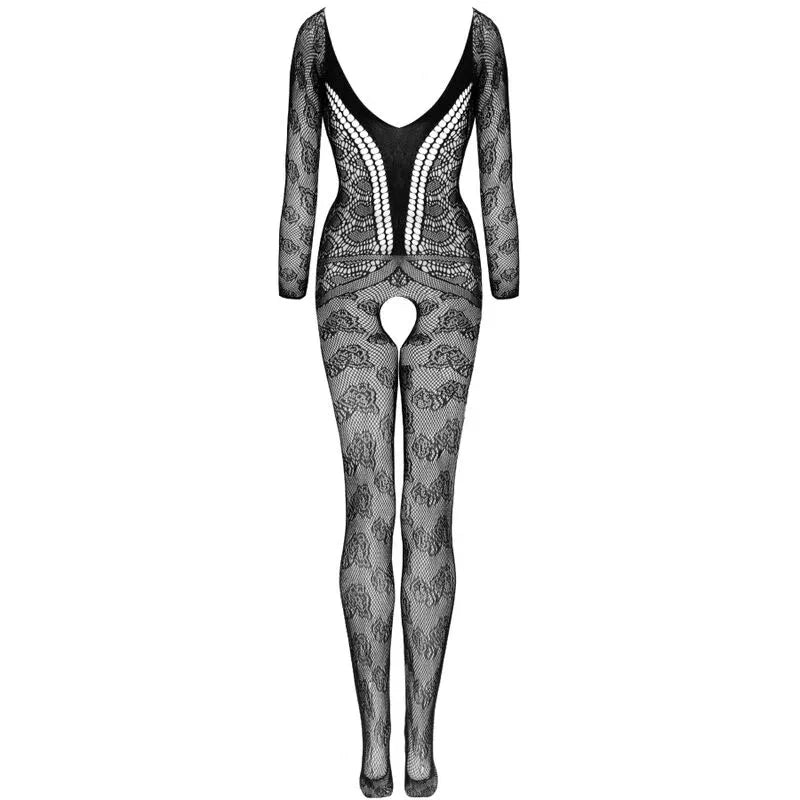 LIVCO CORSETTI FASHION - CORDILL LC 17358 BODYSTOCKING CROTCHLESS SCHWARZ EINE GRÖSSE - Vanelion Paradise