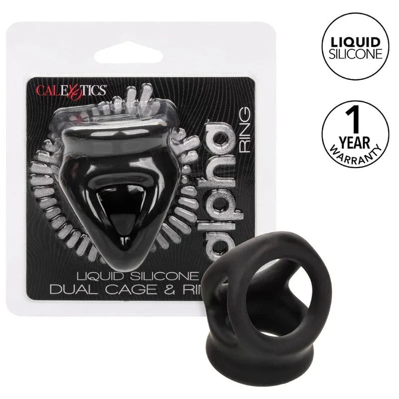 CALEXOTICS - ALPHA DUAL CAGE RING SCHWARZ - Vanelion Paradise