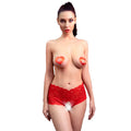 CHILIROSE - CR 4641 HÖSCHEN MIT OHNE OBERTEIL ROT S/M - Vanelion Paradise