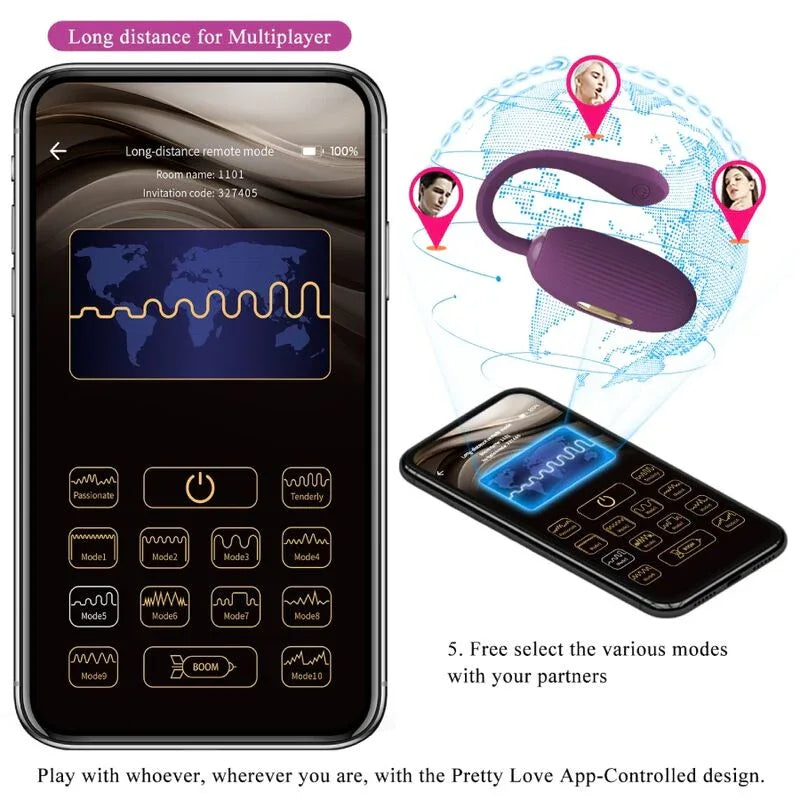 PRETTY LOVE - DOREEN PURPLE WIEDERAUFLADBARES VIBRATIONS-EI - Vanelion Paradise