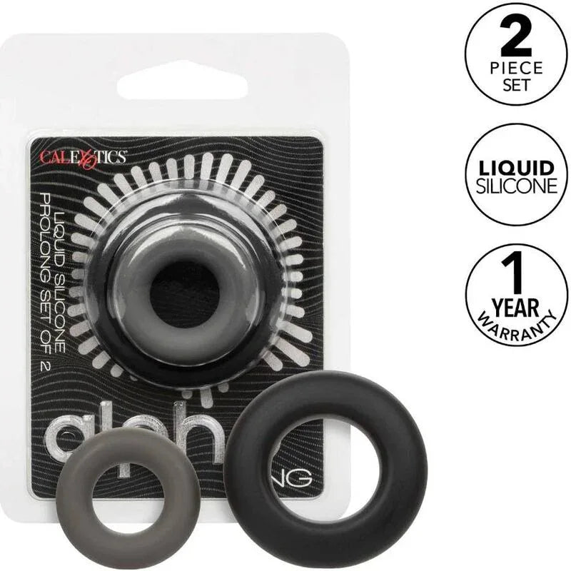 CALEXOTICS - ALPHA PROLONG SET MIT 2 RINGEN GRAU - Vanelion Paradise