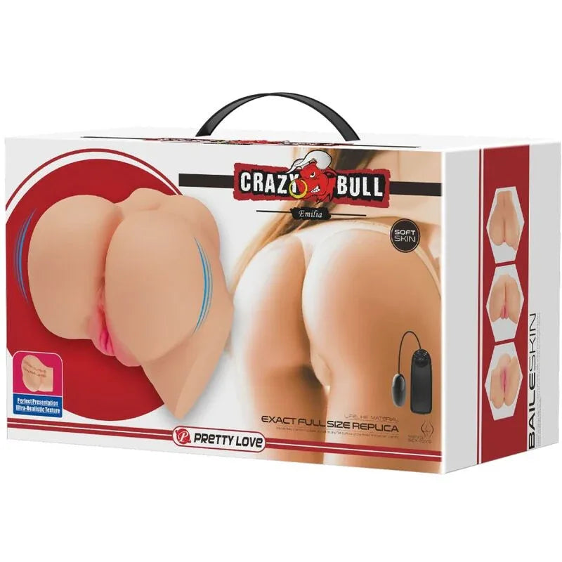 CRAZY BULL - REALISTISCHER VAGINA- UND ANUS-VIBRATOR EMILIA - Vanelion Paradise
