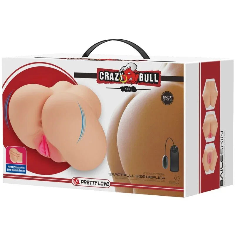 CRAZY BULL - REALISTISCHER VAGINA- UND ANUS-LUNA-VIBRATOR - Vanelion Paradise