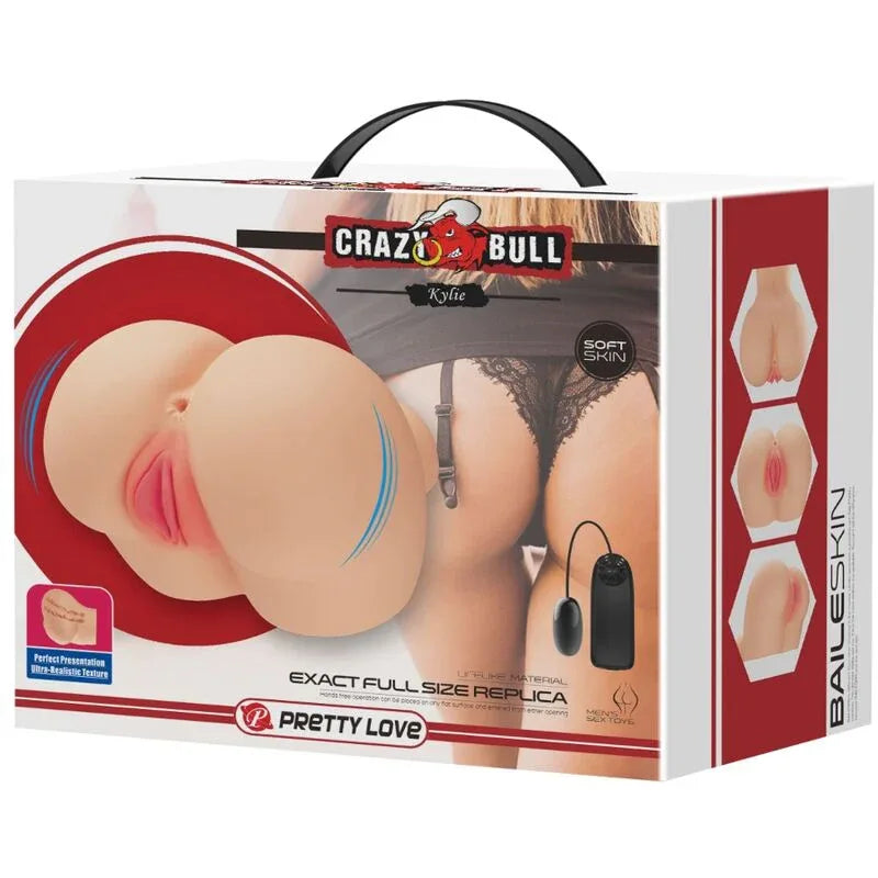 CRAZY BULL - REALISTISCHER VAGINA- UND ANUS-KYLIE-VIBRATOR - Vanelion Paradise
