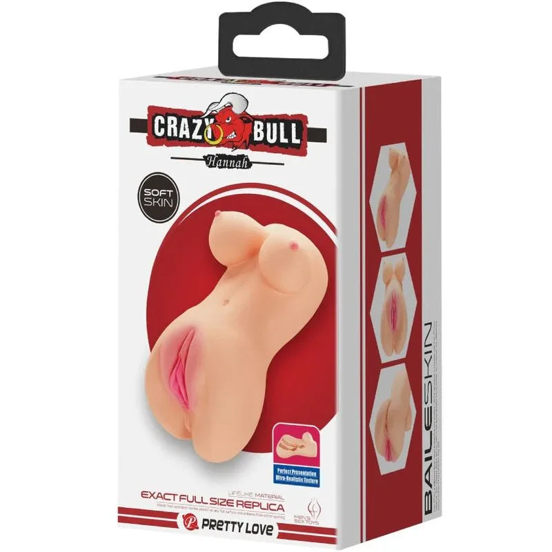 CRAZY BULL - REALISTISCHER VAGINA- UND ANUS-VIBRATOR HANNAH - Vanelion Paradise