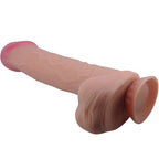PRETTY LOVE - SLIDING SKIN SERIES REALISTISCHER DILDO MIT SLIDING SKIN SAUGNAPF BRAUN 26 CM - Vanelion Paradise
