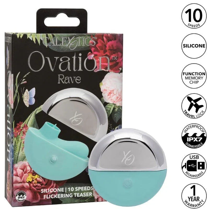 CALEXOTICS - OVATION RAVE STIMULATOR AQUA GREEN - Vanelion Paradise