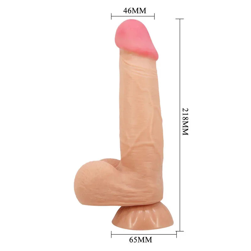 PRETTY LOVE - SLIDING SKIN SERIES REALISTISCHER DILDO MIT GLEITENDEM HAUT-SAUGNAP 21,8 CM - Vanelion Paradise