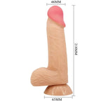 PRETTY LOVE - SLIDING SKIN SERIES REALISTISCHER DILDO MIT GLEITENDEM HAUT-SAUGNAP 20,6 CM - Vanelion Paradise