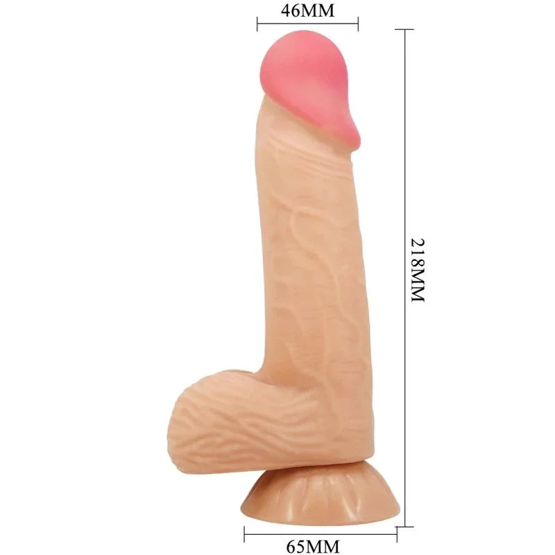 PRETTY LOVE - SLIDING SKIN SERIES REALISTISCHER DILDO MIT GLEITENDEM HAUT-SAUGNAP 20,6 CM - Vanelion Paradise