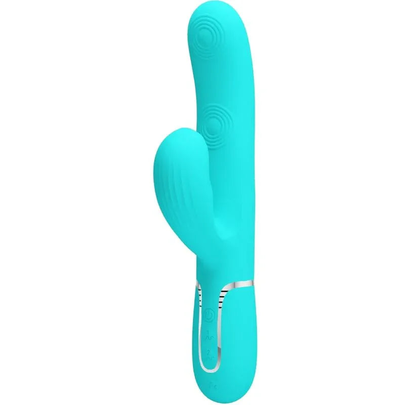 PRETTY LOVE - PERLITA MULTIFUNKTIONS-3-IN-1-G-PUNKT-VIBRATOR AQUA GRÜN - Vanelion Paradise