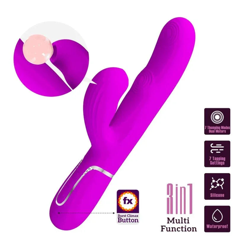PRETTY LOVE - PERLITA MULTIFUNKTIONS-3-IN-1-G-SPOT-VIBRATOR VIOLETT - Vanelion Paradise