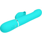 PRETTY LOVE - RABBIT VIBRATOR PEARLS AQUA GREEN - Vanelion Paradise