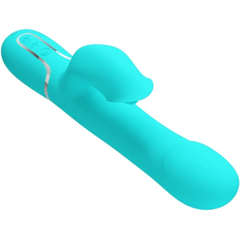 PRETTY LOVE - RABBIT VIBRATOR PEARLS AQUA GREEN - Vanelion Paradise