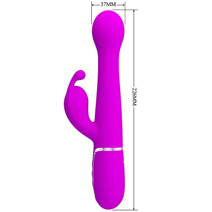 PRETTY LOVE - DEJON RABBIT VIBRATOR 3 IN 1 MULTIFUNKTIONSVIOLETT