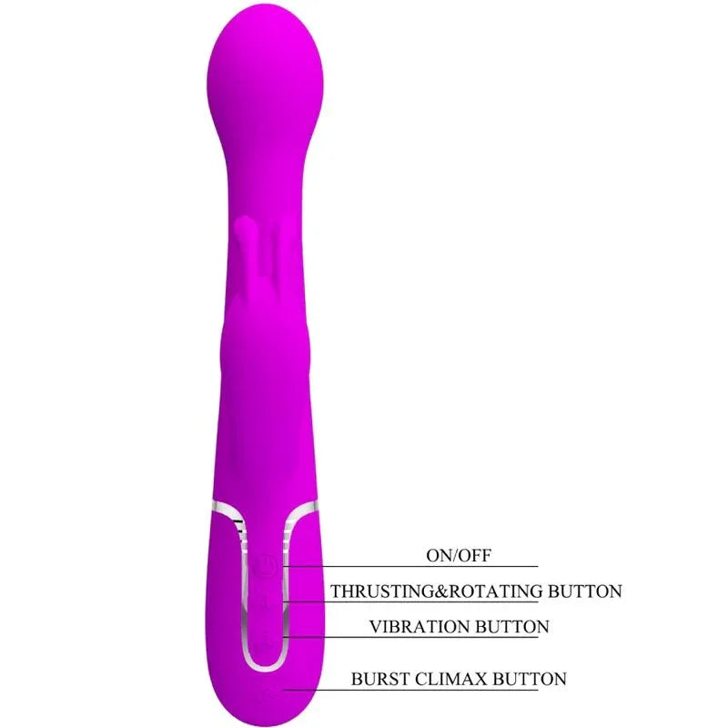 PRETTY LOVE - DEJON RABBIT VIBRATOR 3 IN 1 MULTIFUNKTIONSVIOLETT - Vanelion Paradise