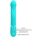 PRETTY LOVE - COALE RABBIT VIBRATOR PERLEN AQUAGRÜN - Vanelion Paradise