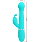 PRETTY LOVE - DEJON RABBIT VIBRATOR 3 IN 1 MULTIFUNKTIONS-AQUAGRÜN - Vanelion Paradise