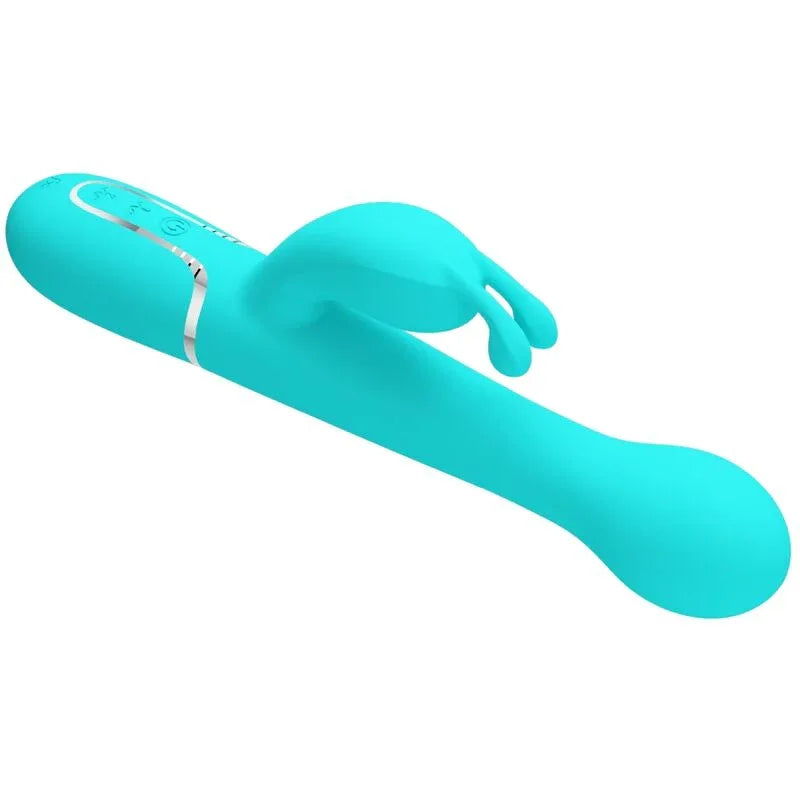 PRETTY LOVE - DEJON RABBIT VIBRATOR 3 IN 1 MULTIFUNKTIONS-AQUAGRÜN - Vanelion Paradise