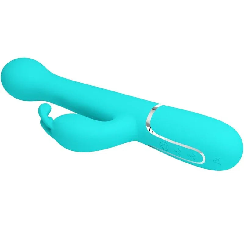 PRETTY LOVE - DEJON RABBIT VIBRATOR 3 IN 1 MULTIFUNKTIONS-AQUAGRÜN - Vanelion Paradise